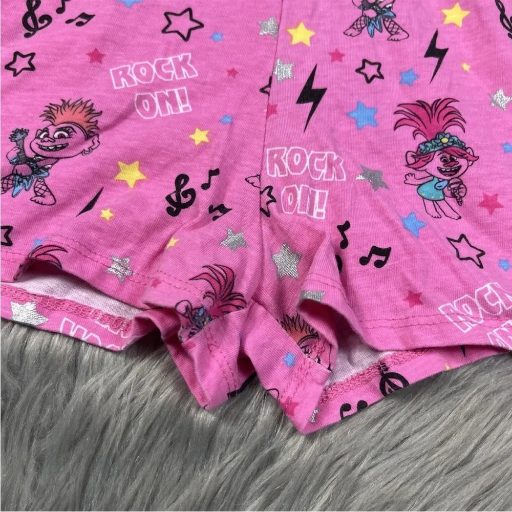 Girls Trolls World Tour Pink Romper Size Medium 7-8
